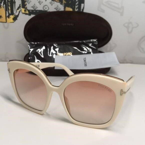NEW Tom Ford Chantalle TF944 25T Women’s Sunglasses – Ivory / Gradient Pink - Picture 4 of 11